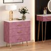 Kommode Velia Rosa 70 x 78.5 cm mit 3 Schubladen Vicco Bild 2