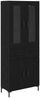 vidaXL Highboard 2 pcs Schwarz Eichen-Optik Holzwerkstoff 3416176 Bild 2