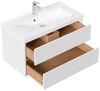 HOME DELUXE Badmöbel Komplettset WANGEROOGE BIG DELUXE M - Weiß Made in Germany Bild 3