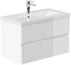 HOME DELUXE Badmöbel Komplettset WANGEROOGE BIG DELUXE M - Weiß Made in Germany Bild 2