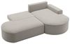 Ecksofa Schlafsofa Sofa GIRONA Stoff Salvador Hellgrau Ottomane Rechts Bild 4