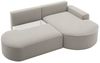 Ecksofa Schlafsofa Sofa GIRONA Stoff Salvador Hellgrau Ottomane Rechts Bild 3