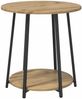 vidaXL Beistelltisch-Set mit Regal 2 pcs Artisan Eiche und Schwarz 869707 Bild 5