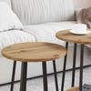 vidaXL Beistelltisch-Set mit Regal 2 pcs Artisan Eiche und Schwarz 869707 Bild 4