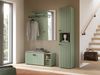 Sitzbank inkl. Sitzkissen (B/H/T: 106x43x37 cm) in Smoke Green Nachbildung Bild 5