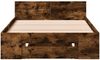 vidaXL Bettgestell mit Schublade Räuchereiche 90x200 cm Holzwerkstoff 3280801 Bild 4