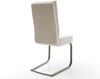 Freischwinger Pela-Flex Webstoff Soft Beige Freischwinger flach Effektfinish Titan Taschenfederkern Bild 5