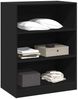 vidaXL Kleiderschrank Schwarz 77x48x102 cm Holzwerkstoff 840822 Bild 4