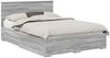vidaXL Bettrahmen Graues Sonoma 160 x 200 cm Holzwerkstoff 3408243 Bild 2