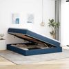vidaXL Aufbewahrungsbett mit Matratze Blau 180 x 200 cm Polyester 3370247 Bild 4