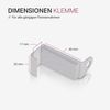 Spannvitrage, Gardinenstange - Metall - ( 40-60 cm - Weiß ) zum Spannen, Klemmstange Ausziehbar, Vitragestange ohne Bohren und Schrauben, Ø 9 mm Weiß 40-60 cm Bild 4