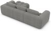 Ecksofa Casaluna L Form kurz - Strukturstoff - Dunkelgrau - Rechts Bild 4