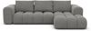 Ecksofa Casaluna L Form kurz - Strukturstoff - Dunkelgrau - Rechts Bild 3