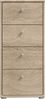 FORTE Tempra2 Kommode, Holzwerkstoff, Beige, 38,6 x 85,5 x 34,8 cm Bild 2