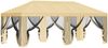 vidaXL Pavillon Dach mit Seitenwänden Creme 600,5 x 300,5 cm Polyester 900436 Bild 4