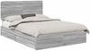 vidaXL Aufbewahrungsbett Graues Sonoma 140 x 200 cm Holzwerkstoff 3412684 Bild 2