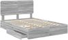 vidaXL Aufbewahrungsbett Graues Sonoma 140 x 200 cm Holzwerkstoff 3412684 Bild 5