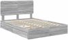 vidaXL Aufbewahrungsbett Graues Sonoma 140 x 200 cm Holzwerkstoff 3412684 Bild 4