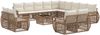 vidaXL Gartensofa-set 14 pcs Beige und Cremeweiß Poly-Rattan 3435603 Bild 1