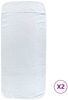 vidaXL Strandtücher 2 Stk. Weiß 75x200 cm Stoff 400 GSM 362670 Bild 2