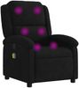 vidaXL Massage-Relaxsessel, schwarzer Samt 3205955 Bild 2