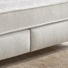 Boxspringbett 180x200 Federkern-Wendematratzen H3/H4 Bonell Flachgew. Beige Grau Bild 5