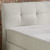 Boxspringbett 180x200 Federkern-Wendematratzen H3/H4 Bonell Flachgew. Beige Grau Bild 3
