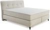 Boxspringbett 180x200 Federkern-Wendematratzen H3/H4 Bonell Flachgew. Beige Grau Bild 1