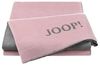 JOOP! 'Uni-Doubleface' Wohndecke, Baumwollmischgewebe, rose / graphit, 150 x 200 cm Bild 2