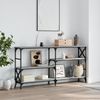 Konsolentisch, Beistelltisch, Konsole Grau Sonoma 150x29x76,5 cm Holzwerkstoff Bild 2