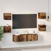 vidaXL TV-Schrankset Wandmontiert 6 pcs Altholz Holzwerkstoff 3393141 Bild 4