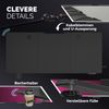 CASARIA® Höhenverstellbarer Gaming Schreibtisch L Carbon Optik Bild 5