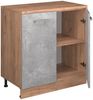 Kommode unter Schräge Rion Beton 80x81.6 cm ohne Schräge mit 2 Türen Vicco Bild 4
