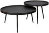 KAWOLA Couchtisch MAURI Set 2-tlg. Stahl schwarz 40 x 76 x 76 cm Bild 3