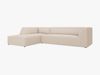 Micadoni 4-Sitzer Modular Sofa Ruby Links Strukturierter Stoff Ottawa Beige Bild 2
