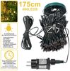 LMaxhome LED-Lichterkette Baumbeleuchtung Wasserfall Lichterkette mit Sterne Weihnachtsbaum Deko, 3M, 490-flammig, 8 Modi Timer, Topper Star, Wasserdicht, Aussen, Innen Bild 2