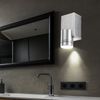 4er Set LED Wandleuchten aus gebürstetem Alu GORDON Bild 5