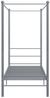 vidaXL Himmelbett Grau Metall 90x200 cm 325053 Bild 4