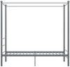 vidaXL Himmelbett Grau Metall 90x200 cm 325053 Bild 3