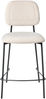 Set mit 2 Barstühlen DUETTE Samtstoff Hellbeige Bild 5