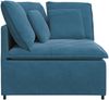 vidaXL Modulares Sofa Eckmodul mit Kissen Blau 100 cm 4104458 Bild 4
