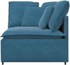 vidaXL Modulares Sofa Eckmodul mit Kissen Blau 100 cm 4104458 Bild 3