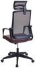 Bürostuhl HWC-J52, Drehstuhl Schreibtischstuhl, ergonomisch Kopfstütze, Kunstleder ~ bordeaux-rot Bild 3