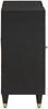 vidaXL Sideboard mit Regal Schwarz 90 x 33 x 75 cm Massivholz Mango 4018836 Bild 4