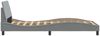 vidaXL Bettgestell "Dover" Hellgrau 100x200 cm Stoff 373125 Bild 5