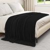 vidaXL Überwurfdecke Schwarz 200 x 150 cm Fleece 42016842 Bild 3