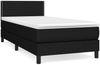 vidaXL Boxspringbett mit Matratze Schwarz 80x200 cm Stoff, Härtegrad: H2 [3139931] Bild 2