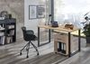 Schreibtisch >HOME DESK< in Eiche Sägerau Nachbildung - 159x75x70cm (BxHxT) Bild 2