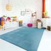 TT Home Teppich Diele, Esszimmer, Flur, Schlafzimmer, Wohnzimmer, Rechteckig, Höhe: 14 mm, Wohnzimmer Kurzflor Einfarbig Modernes Design Waschbar Bild 4