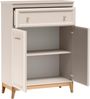 AX LIVING Kommode Nymphen Cashmere schmal 1 Schublade 2 Türen MDF Eiche Beine Bild 4